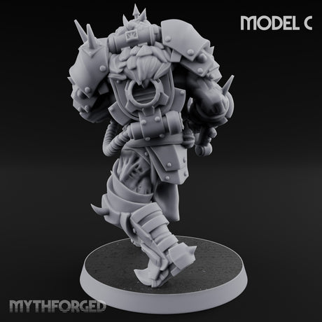 Heavy Weapon Toting Anointed Gunner C Miniature for Dungeons and Dragons, Pathfinder or other TTRPGs