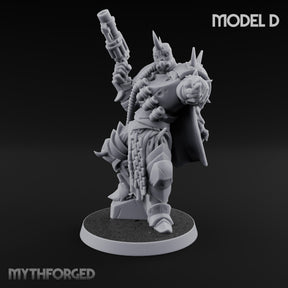 Heavy Weapon Toting Anointed Gunner D Miniature for Dungeons and Dragons, Pathfinder or other TTRPGs