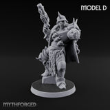 Heavy Weapon Toting Anointed Gunner D Miniature for Dungeons and Dragons, Pathfinder or other TTRPGs