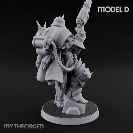 Heavy Weapon Toting Anointed Gunner D Miniature for Dungeons and Dragons, Pathfinder or other TTRPGs