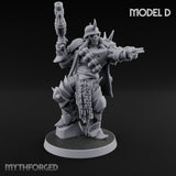 Heavy Weapon Toting Anointed Gunner D Miniature for Dungeons and Dragons, Pathfinder or other TTRPGs
