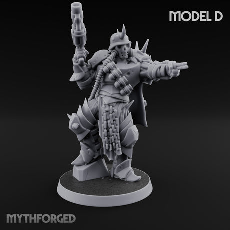 Heavy Weapon Toting Anointed Gunner D Miniature for Dungeons and Dragons, Pathfinder or other TTRPGs