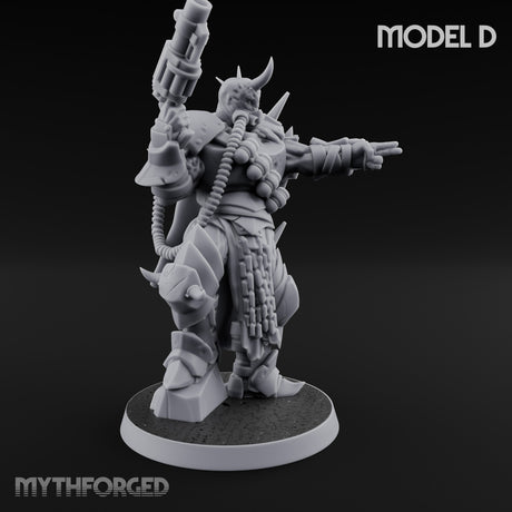 Heavy Weapon Toting Anointed Gunner D Miniature for Dungeons and Dragons, Pathfinder or other TTRPGs