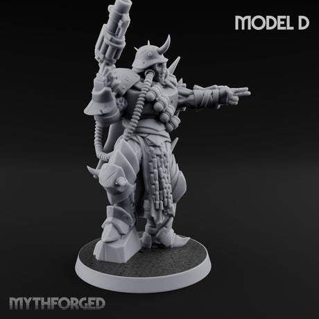 Heavy Weapon Toting Anointed Gunner D Miniature for Dungeons and Dragons, Pathfinder or other TTRPGs