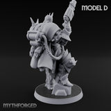 Heavy Weapon Toting Anointed Gunner D Miniature for Dungeons and Dragons, Pathfinder or other TTRPGs
