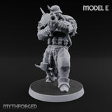 Heavy Weapon Toting Anointed Gunner E Miniature for Dungeons and Dragons, Pathfinder or other TTRPGs