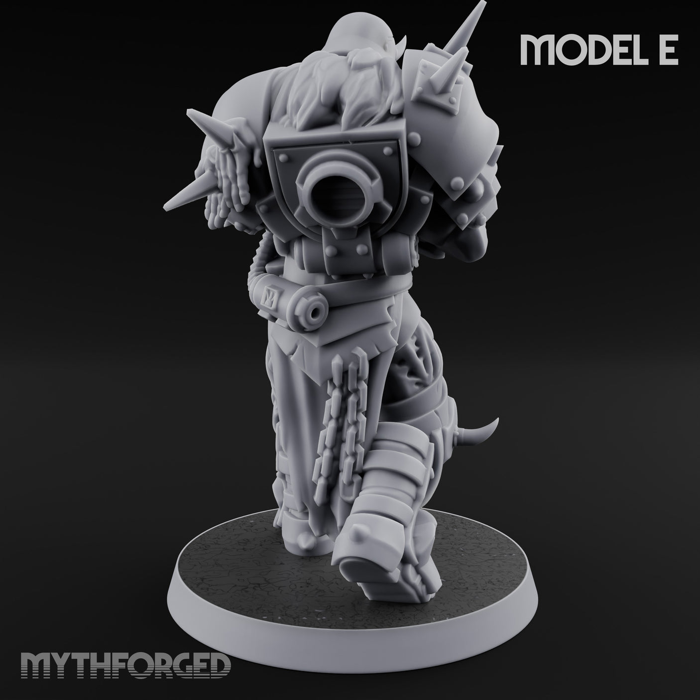 Heavy Weapon Toting Anointed Gunner E Miniature for Dungeons and Dragons, Pathfinder or other TTRPGs