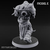 Heavy Weapon Toting Anointed Gunner E Miniature for Dungeons and Dragons, Pathfinder or other TTRPGs