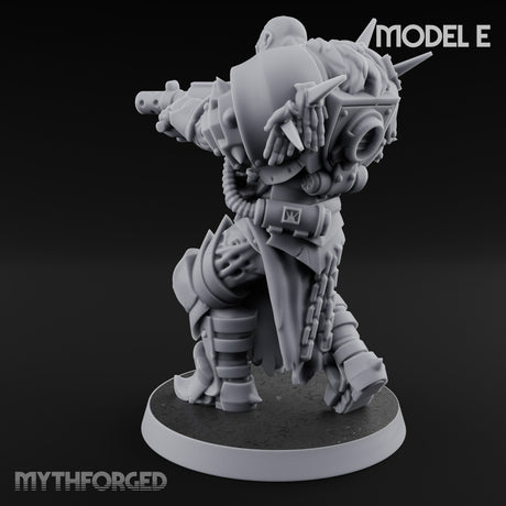Heavy Weapon Toting Anointed Gunner E Miniature for Dungeons and Dragons, Pathfinder or other TTRPGs
