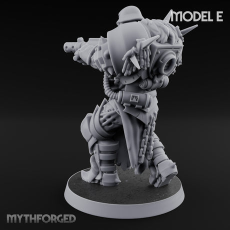 Heavy Weapon Toting Anointed Gunner E Miniature for Dungeons and Dragons, Pathfinder or other TTRPGs