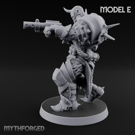Heavy Weapon Toting Anointed Gunner E Miniature for Dungeons and Dragons, Pathfinder or other TTRPGs