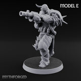 Heavy Weapon Toting Anointed Gunner E Miniature for Dungeons and Dragons, Pathfinder or other TTRPGs