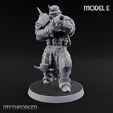 Heavy Weapon Toting Anointed Gunner E Miniature for Dungeons and Dragons, Pathfinder or other TTRPGs