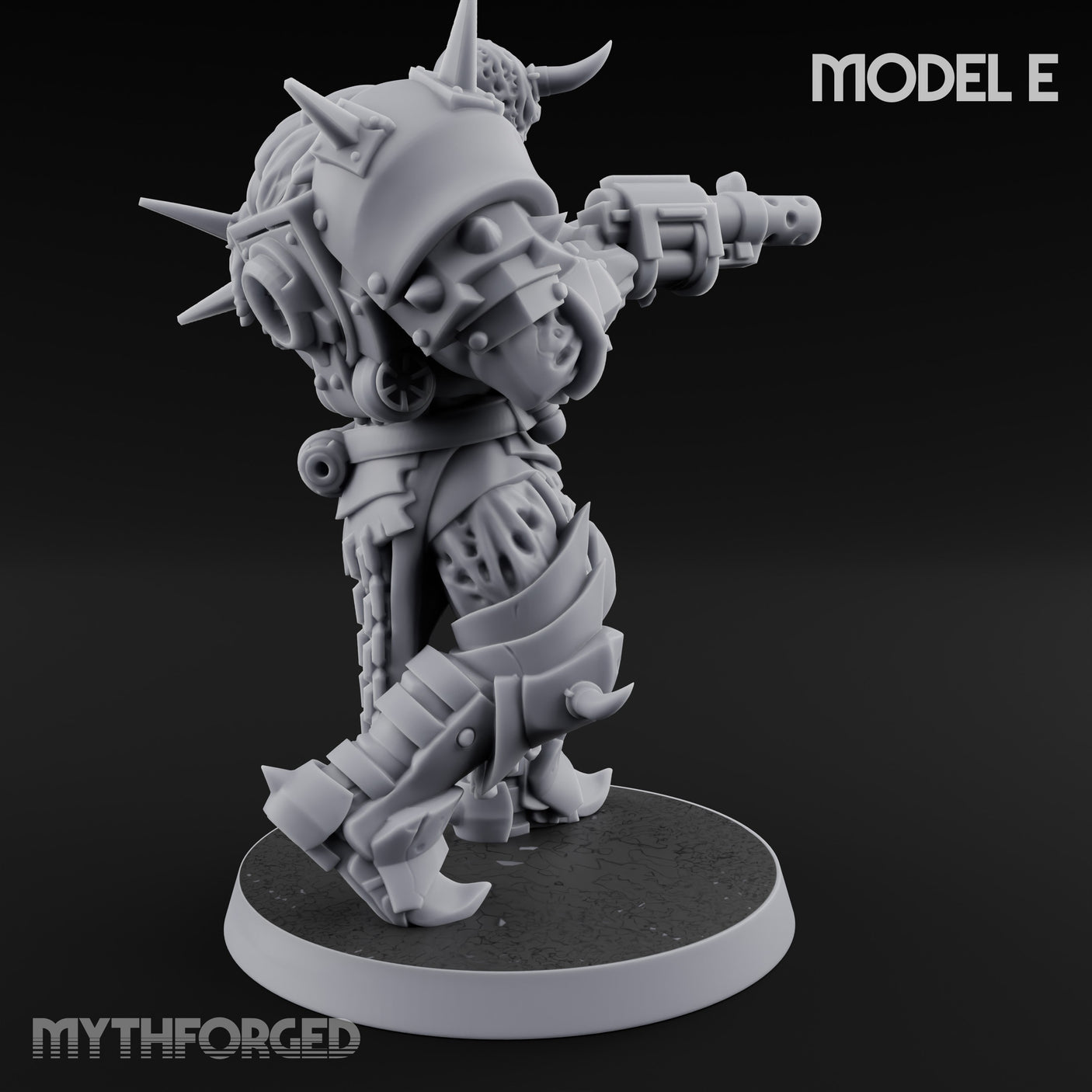 Heavy Weapon Toting Anointed Gunner E Miniature for Dungeons and Dragons, Pathfinder or other TTRPGs