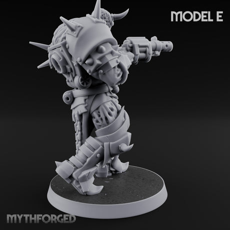 Heavy Weapon Toting Anointed Gunner E Miniature for Dungeons and Dragons, Pathfinder or other TTRPGs