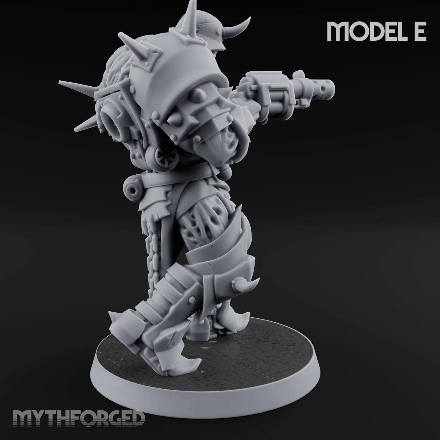 Heavy Weapon Toting Anointed Gunner E Miniature for Dungeons and Dragons, Pathfinder or other TTRPGs