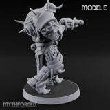Heavy Weapon Toting Anointed Gunner E Miniature for Dungeons and Dragons, Pathfinder or other TTRPGs