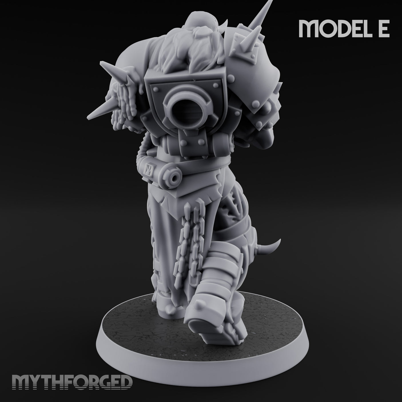 Heavy Weapon Toting Anointed Gunner E Miniature for Dungeons and Dragons, Pathfinder or other TTRPGs