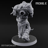 Heavy Weapon Toting Anointed Gunner E Miniature for Dungeons and Dragons, Pathfinder or other TTRPGs