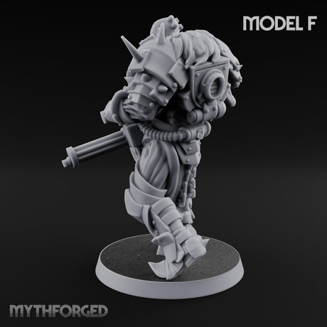 Heavy Weapon Toting Anointed Gunner F Miniature for Dungeons and Dragons, Pathfinder or other TTRPGs