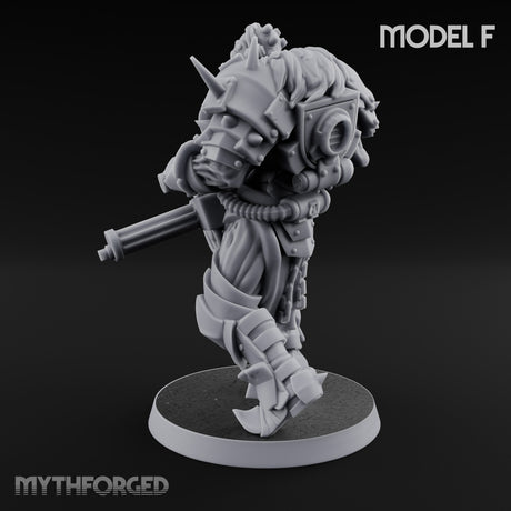 Heavy Weapon Toting Anointed Gunner F Miniature for Dungeons and Dragons, Pathfinder or other TTRPGs