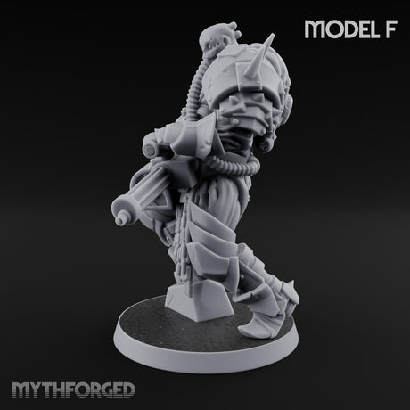 Heavy Weapon Toting Anointed Gunner F Miniature for Dungeons and Dragons, Pathfinder or other TTRPGs