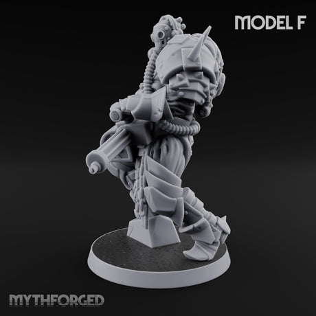Heavy Weapon Toting Anointed Gunner F Miniature for Dungeons and Dragons, Pathfinder or other TTRPGs