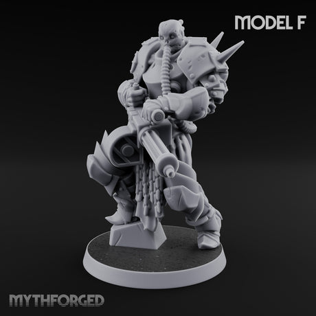 Heavy Weapon Toting Anointed Gunner F Miniature for Dungeons and Dragons, Pathfinder or other TTRPGs