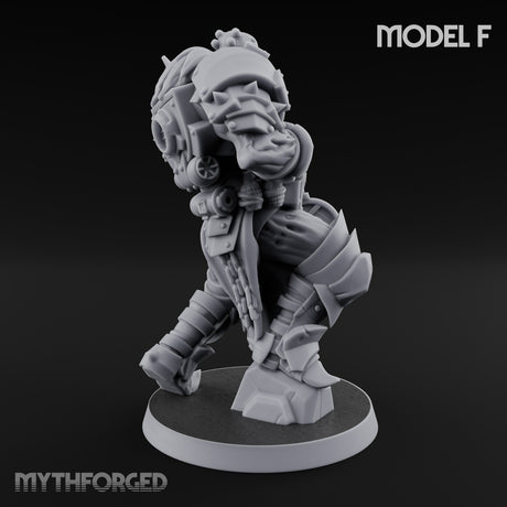 Heavy Weapon Toting Anointed Gunner F Miniature for Dungeons and Dragons, Pathfinder or other TTRPGs