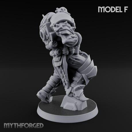Heavy Weapon Toting Anointed Gunner F Miniature for Dungeons and Dragons, Pathfinder or other TTRPGs