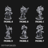 Heavy Weapon Toting Anointed Gunners Miniature for Dungeons and Dragons, Pathfinder or other TTRPGs
