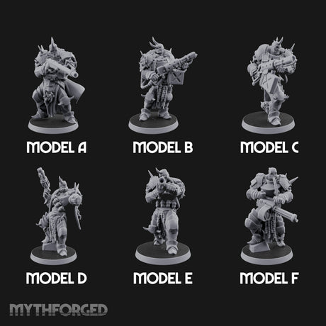 Heavy Weapon Toting Anointed Gunners Miniature for Dungeons and Dragons, Pathfinder or other TTRPGs