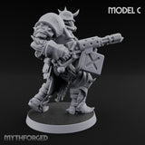 Heavy Weapon Toting Anointed Gunners Miniature for Dungeons and Dragons, Pathfinder or other TTRPGs