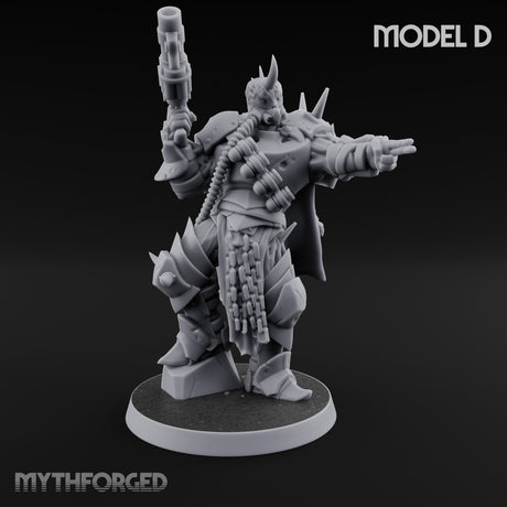 Heavy Weapon Toting Anointed Gunners Miniature for Dungeons and Dragons, Pathfinder or other TTRPGs