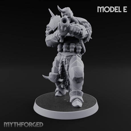Heavy Weapon Toting Anointed Gunners Miniature for Dungeons and Dragons, Pathfinder or other TTRPGs