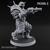 Heavy Weapon Toting Anointed Gunners Miniature for Dungeons and Dragons, Pathfinder or other TTRPGs