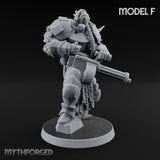Heavy Weapon Toting Anointed Gunners Miniature for Dungeons and Dragons, Pathfinder or other TTRPGs