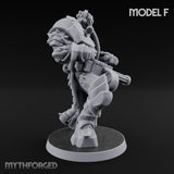 Heavy Weapon Toting Anointed Gunners Miniature for Dungeons and Dragons, Pathfinder or other TTRPGs