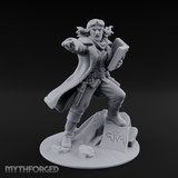 Arm Outstretched Proclamation Human Investigator Miniature for Dungeons and Dragons, Pathfinder or other TTRPGs