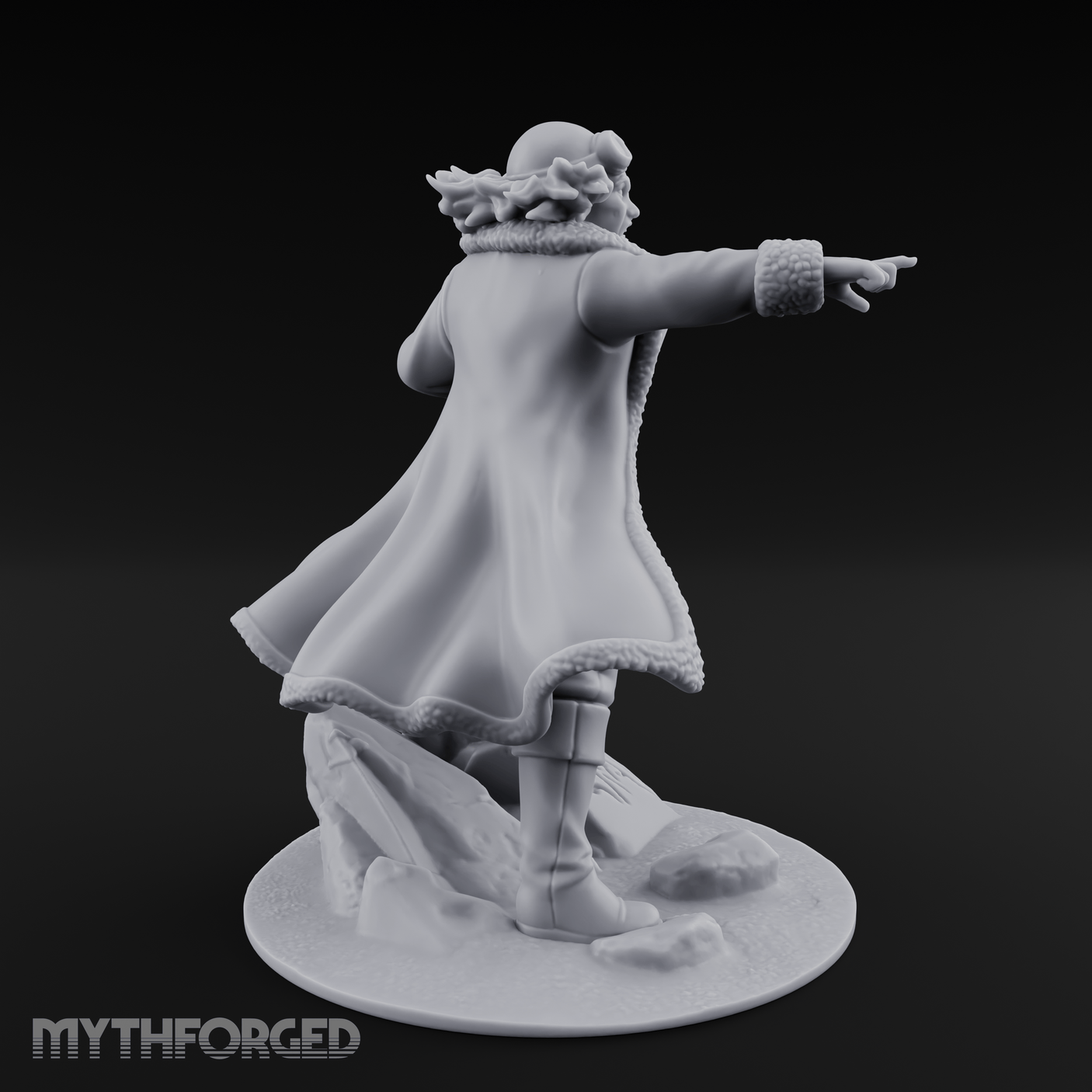 Arm Outstretched Proclamation Human Investigator Miniature for Dungeons and Dragons, Pathfinder or other TTRPGs