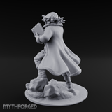 Arm Outstretched Proclamation Human Investigator Miniature for Dungeons and Dragons, Pathfinder or other TTRPGs