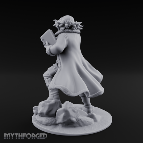 Arm Outstretched Proclamation Human Investigator Miniature for Dungeons and Dragons, Pathfinder or other TTRPGs