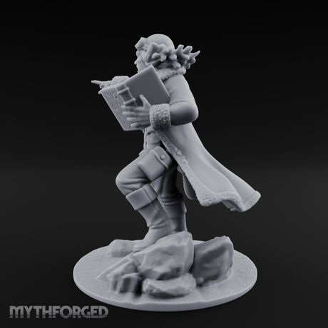 Arm Outstretched Proclamation Human Investigator Miniature for Dungeons and Dragons, Pathfinder or other TTRPGs