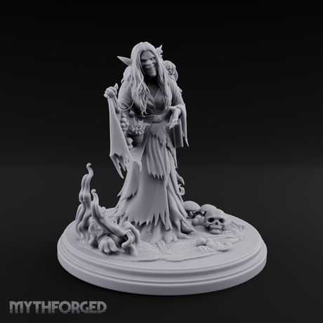 Cradling The Cursed Hag Miniature for Dungeons and Dragons, Pathfinder or other TTRPGs