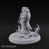 Cradling The Cursed Hag Miniature for Dungeons and Dragons, Pathfinder or other TTRPGs
