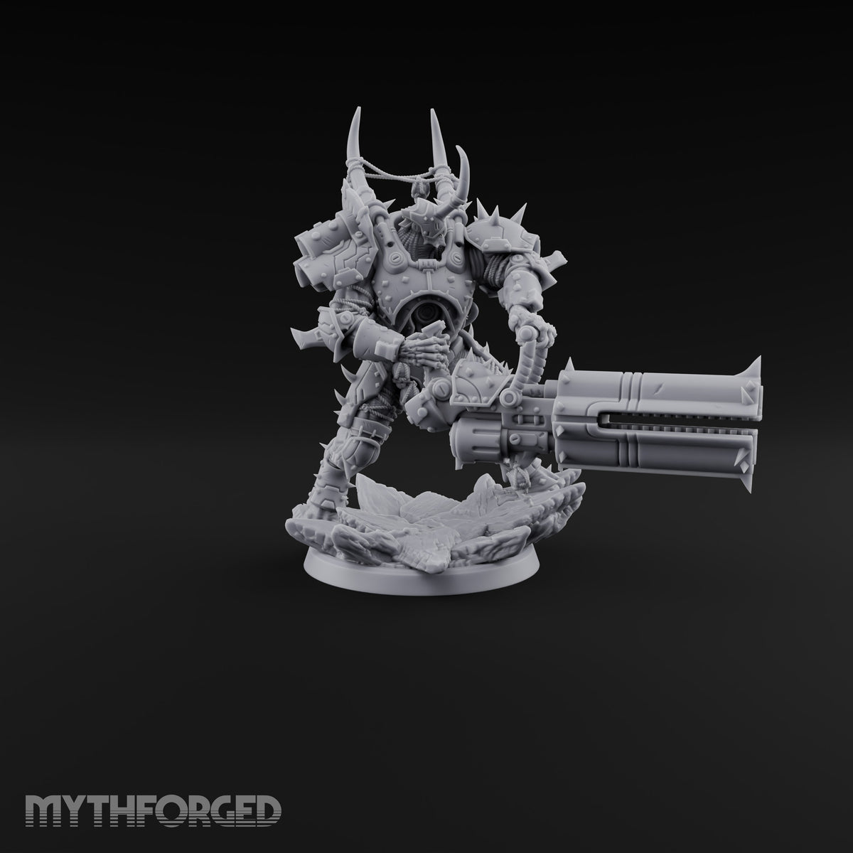 Heavy Metal, Heavier Hands Ogre Armoured Brutes with Axes, Maces and Heavy Cannons — C