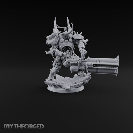 Heavy Metal, Heavier Hands Ogre Armoured Brutes with Axes, Maces and Heavy Cannons — C