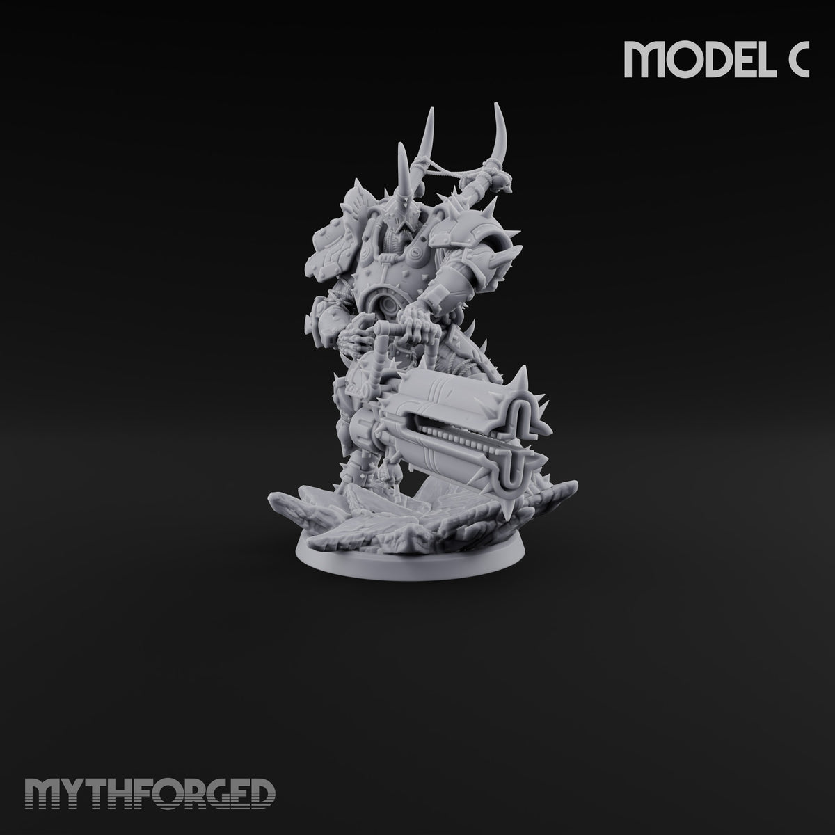 Heavy Metal, Heavier Hands Ogre Armoured Brutes with Axes, Maces and Heavy Cannons — C