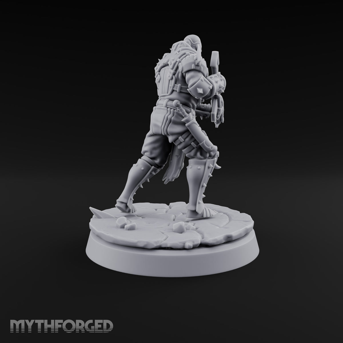 Spikes, Smoke and Scripture Human Spiked-Armour Soldier A