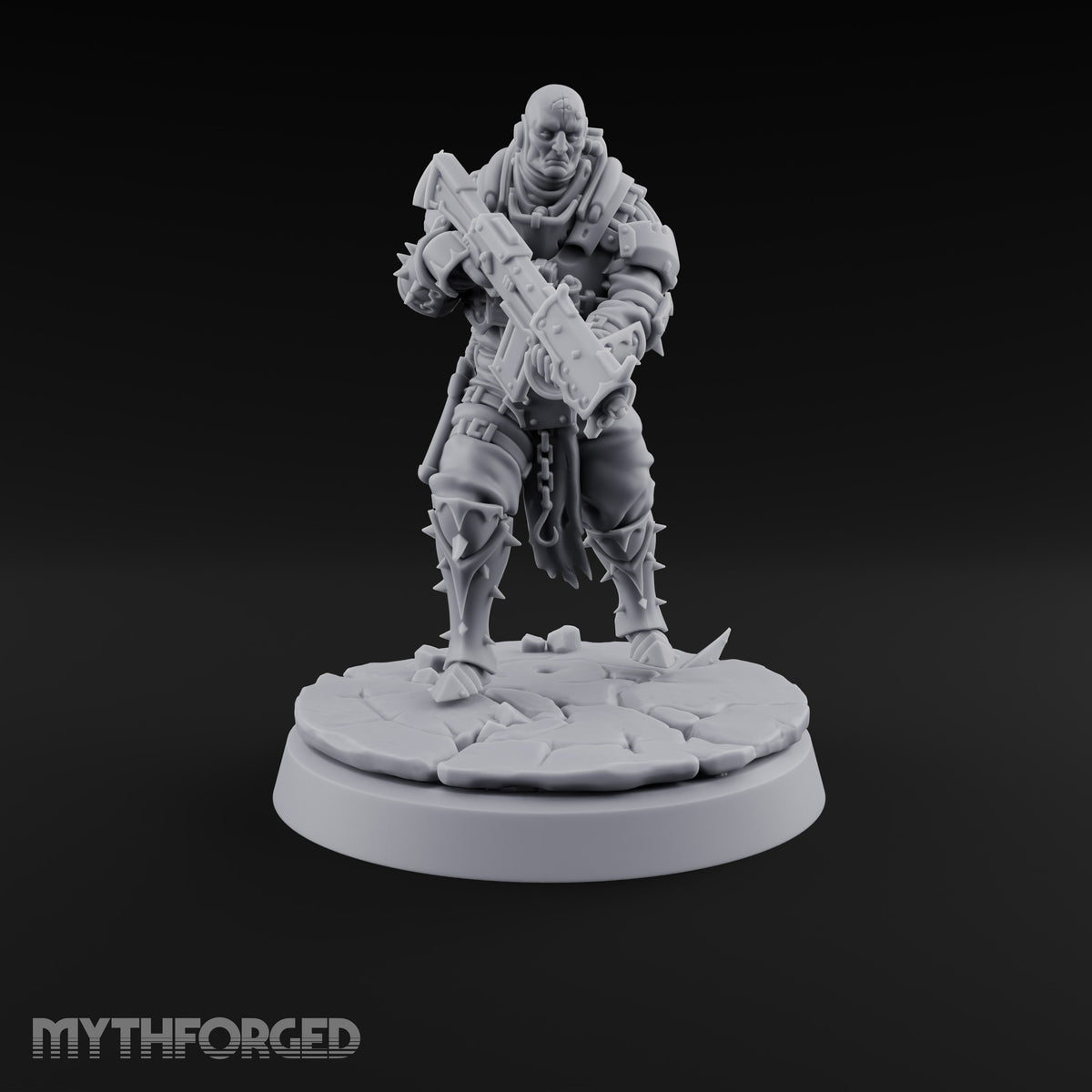 Spikes, Smoke and Scripture Human Spiked-Armour Soldier A